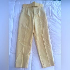 Zara fabric belted pants
